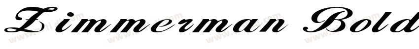 Zimmerman Bold字体转换